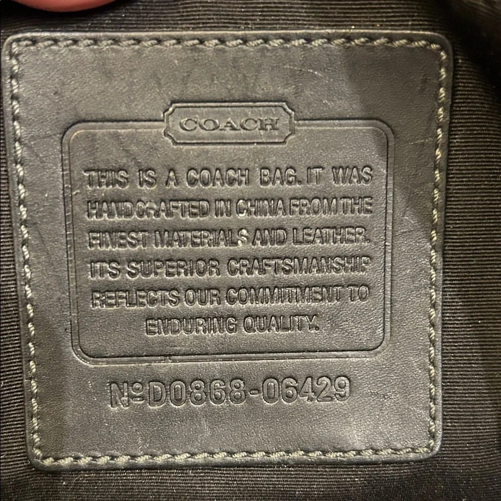 Coach Black and Gray Signature Baby Bag - Picture 2 of 14